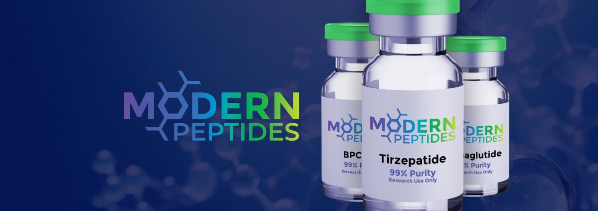Research peptides and products offered by Modern Peptides